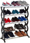 5-Tier Adjustable Shoe Rack Storage for 25 Pairs, Black